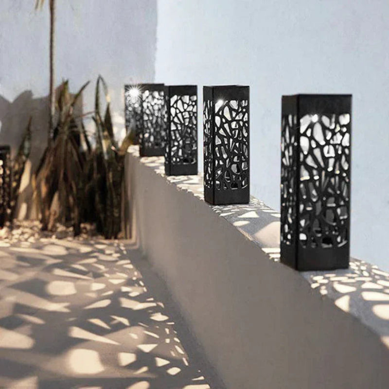 Noctira Outdoor Solar Lantern – Artistic LED Design for Gardens and Patios 4