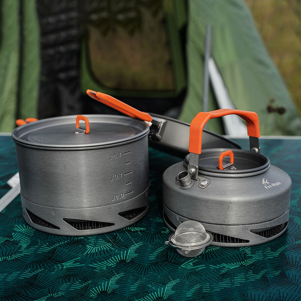 Pavo Camping Cookware Set – Lightweight Hard Alumina Cookset for Outdoor Cooking 1