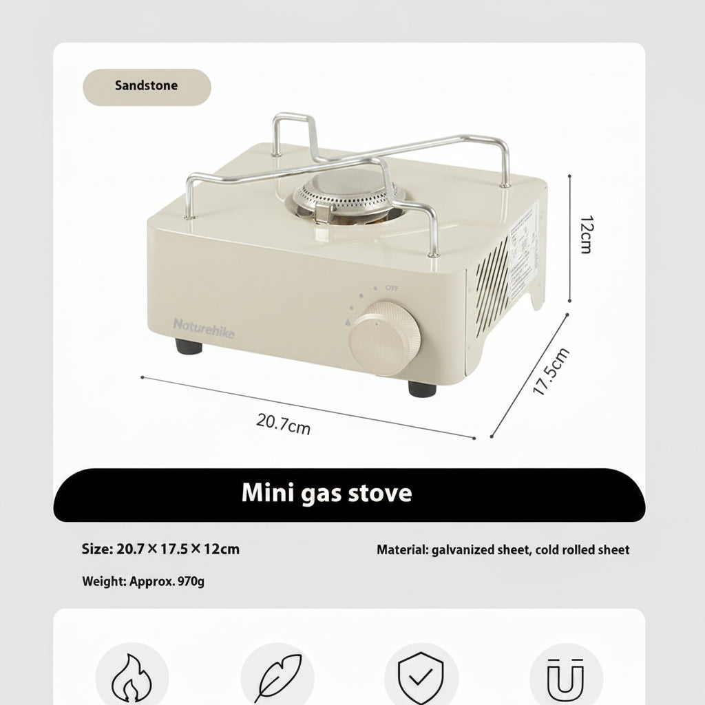 Pavo Mini Outdoor Gas Stove – Compact Portable Cooking Solution for Camping 5