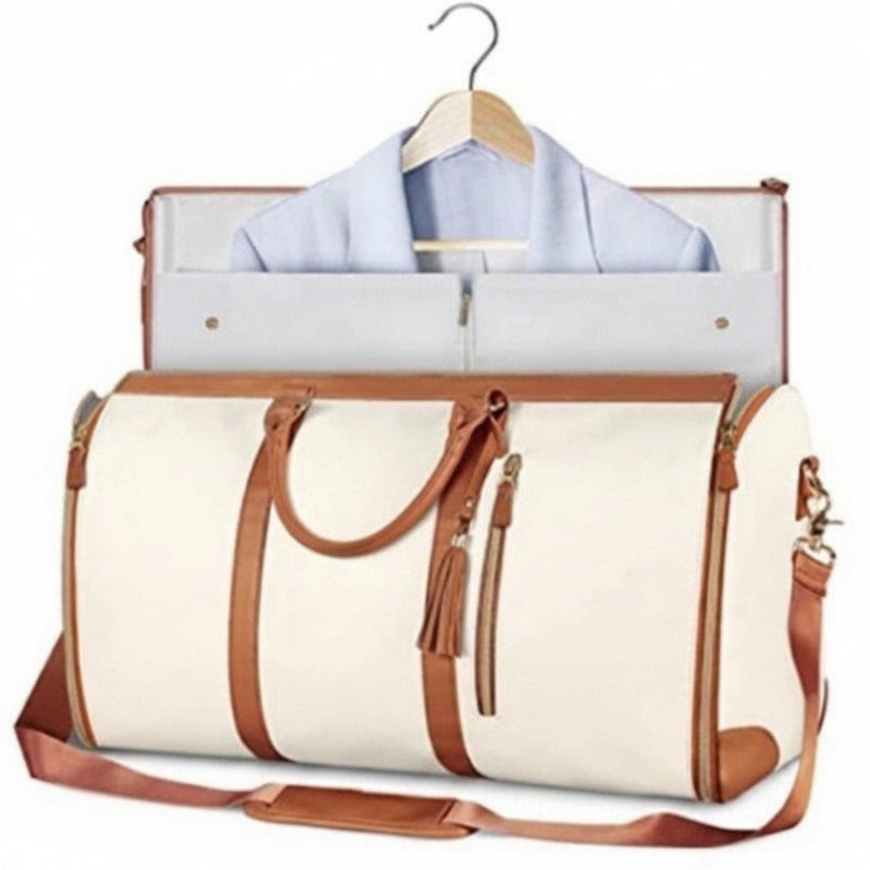 Pavo Unisex Suit Travel Bag – Waterproof PU Leather Foldable Design 2