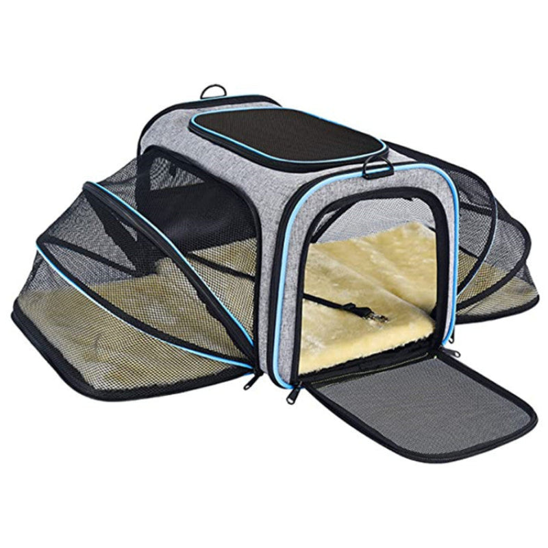 Proway Cat Carrier – Expandable Breathable Design for Comfortable Travel 6