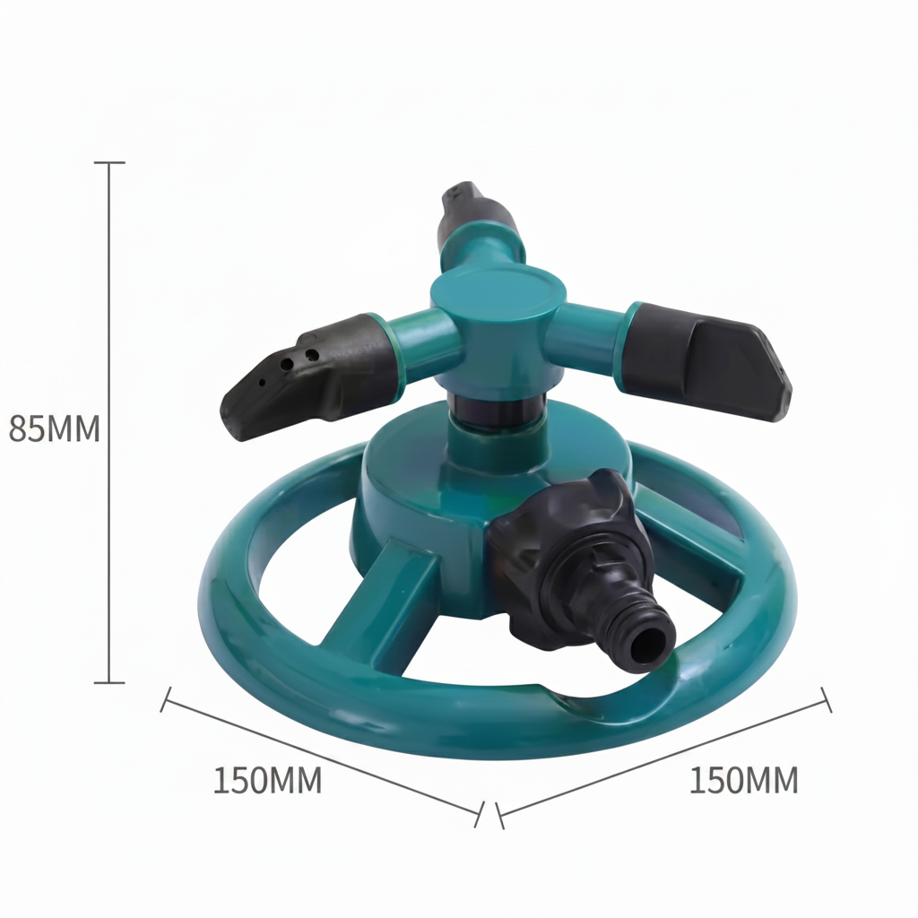 Raven Garden Lawn Sprinkler – 360-Degree Rotation for Even Water Coverage 3