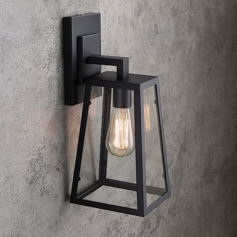 Ravion Outdoor Wall Lantern – Vintage Matte Black Design for Outdoor Lighting 2