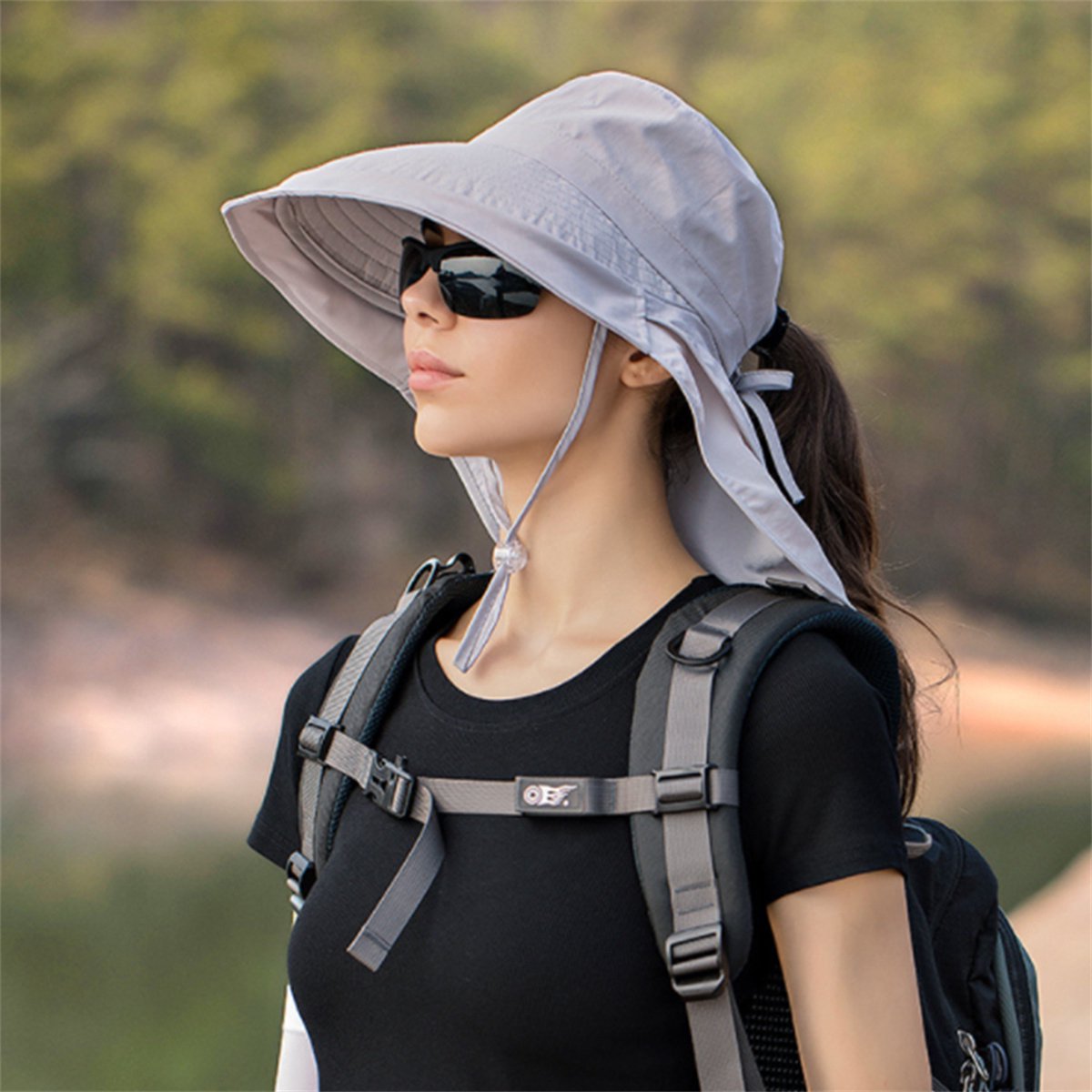 Sola Unisex Wide Brim Sun Hat – Foldable Neck Flap for Outdoor Protection 4