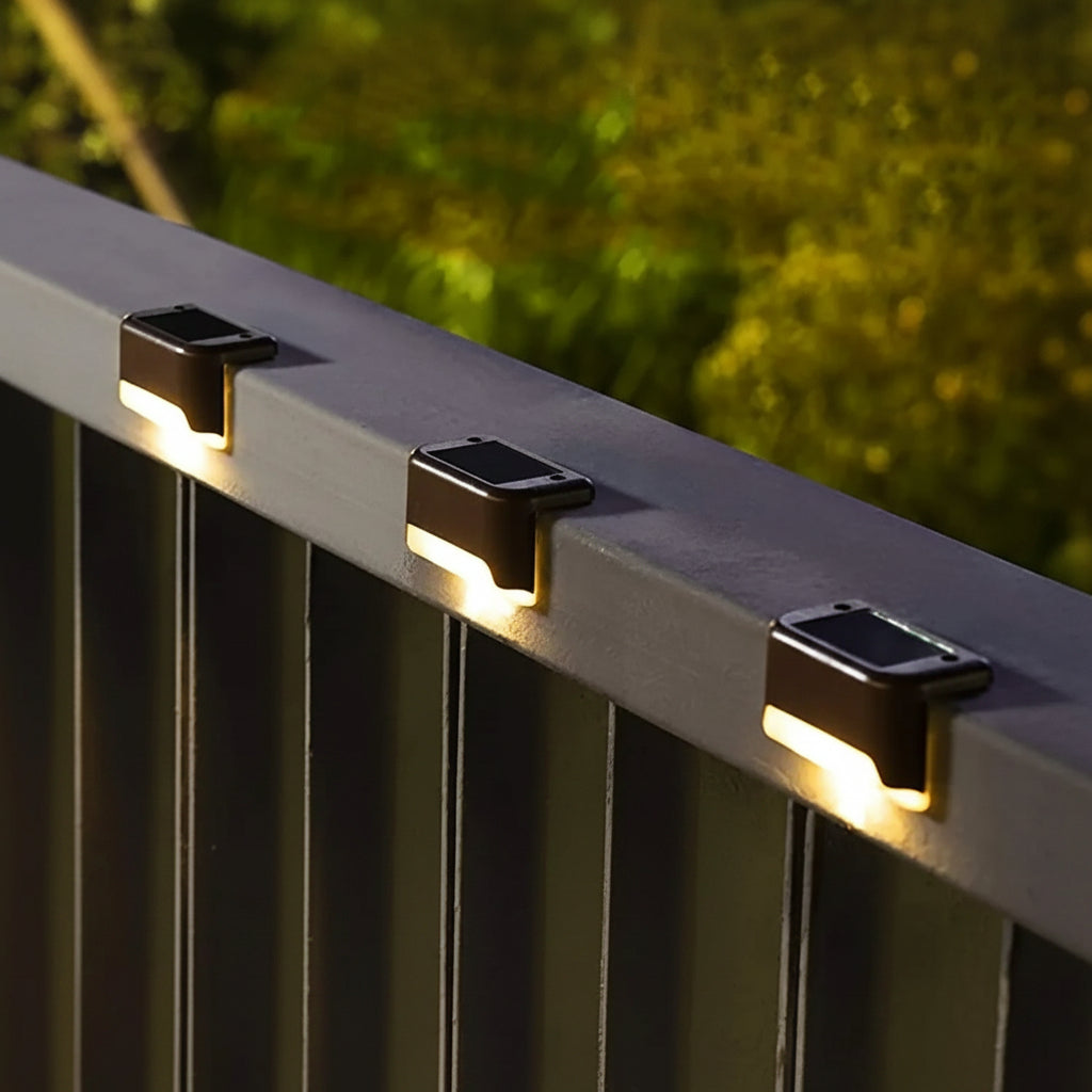 Solara Outdoor Solar Deck Lights – Waterproof Step Lamps for Safe Garden Illumination 1