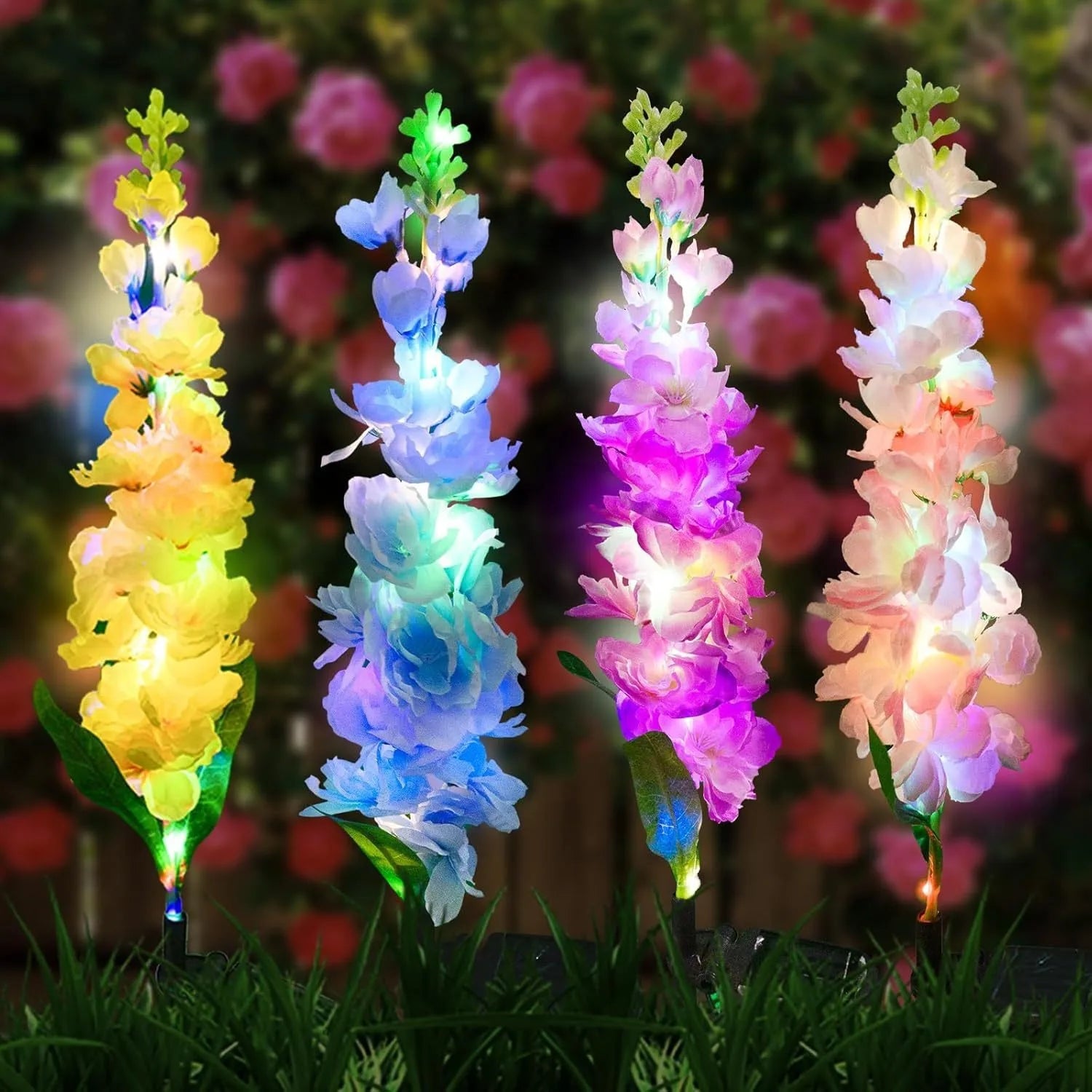 Solara Outdoor Solar Flower Light – Waterproof Garden and Patio Decor 0