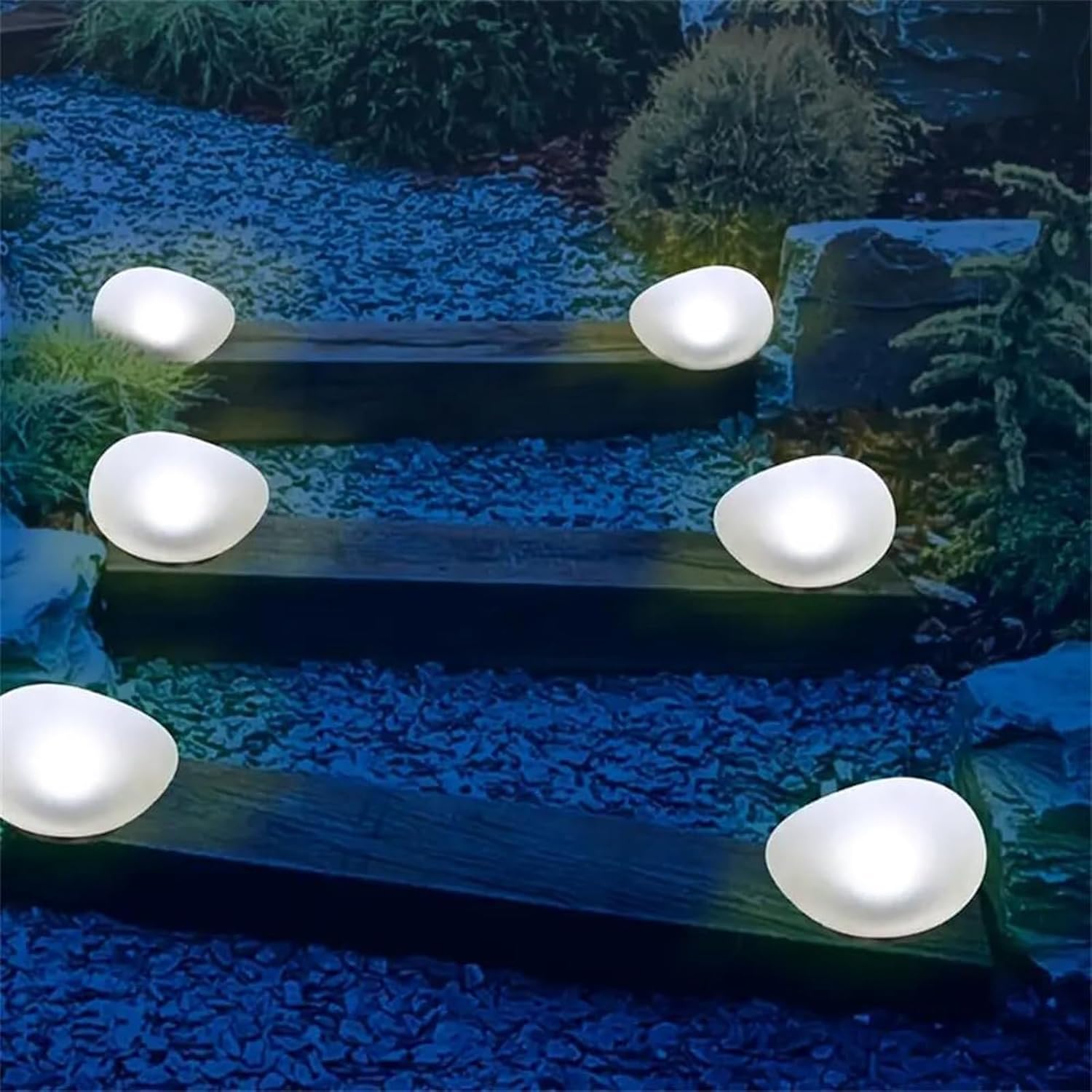 Solara Outdoor Solar Garden Light – Waterproof Cobblestone Design for Garden Ambiance 2