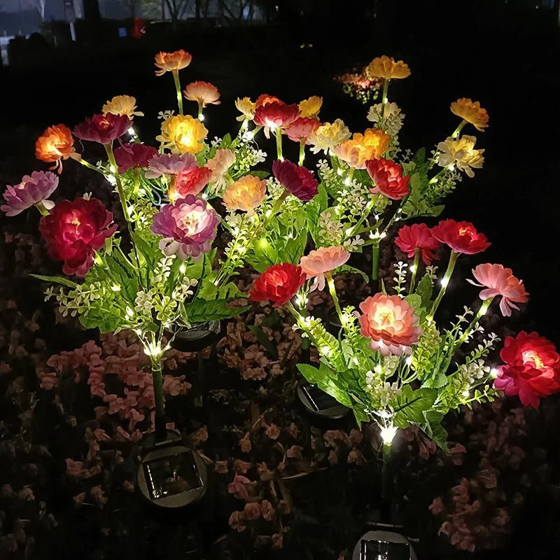 Solara Outdoor Solar Garden Lights – Decorative Flower Design for Patio Ambiance 4