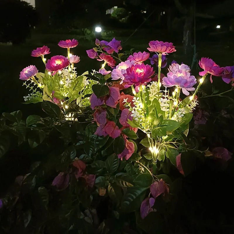 Solara Outdoor Solar Garden Lights – Decorative Flower Design for Patio Ambiance 5