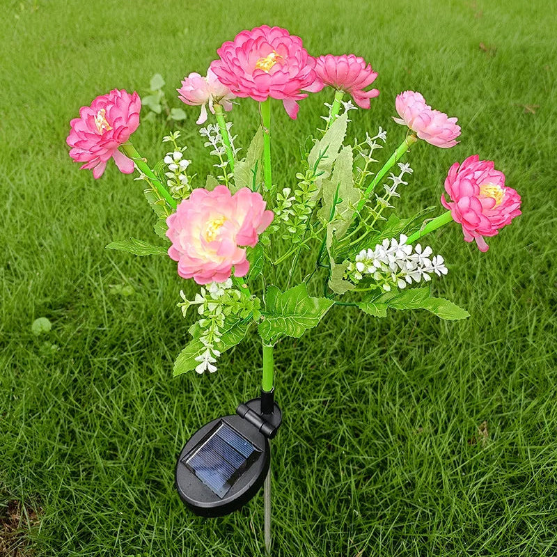 Solara Outdoor Solar Garden Lights – Decorative Flower Design for Patio Ambiance 8