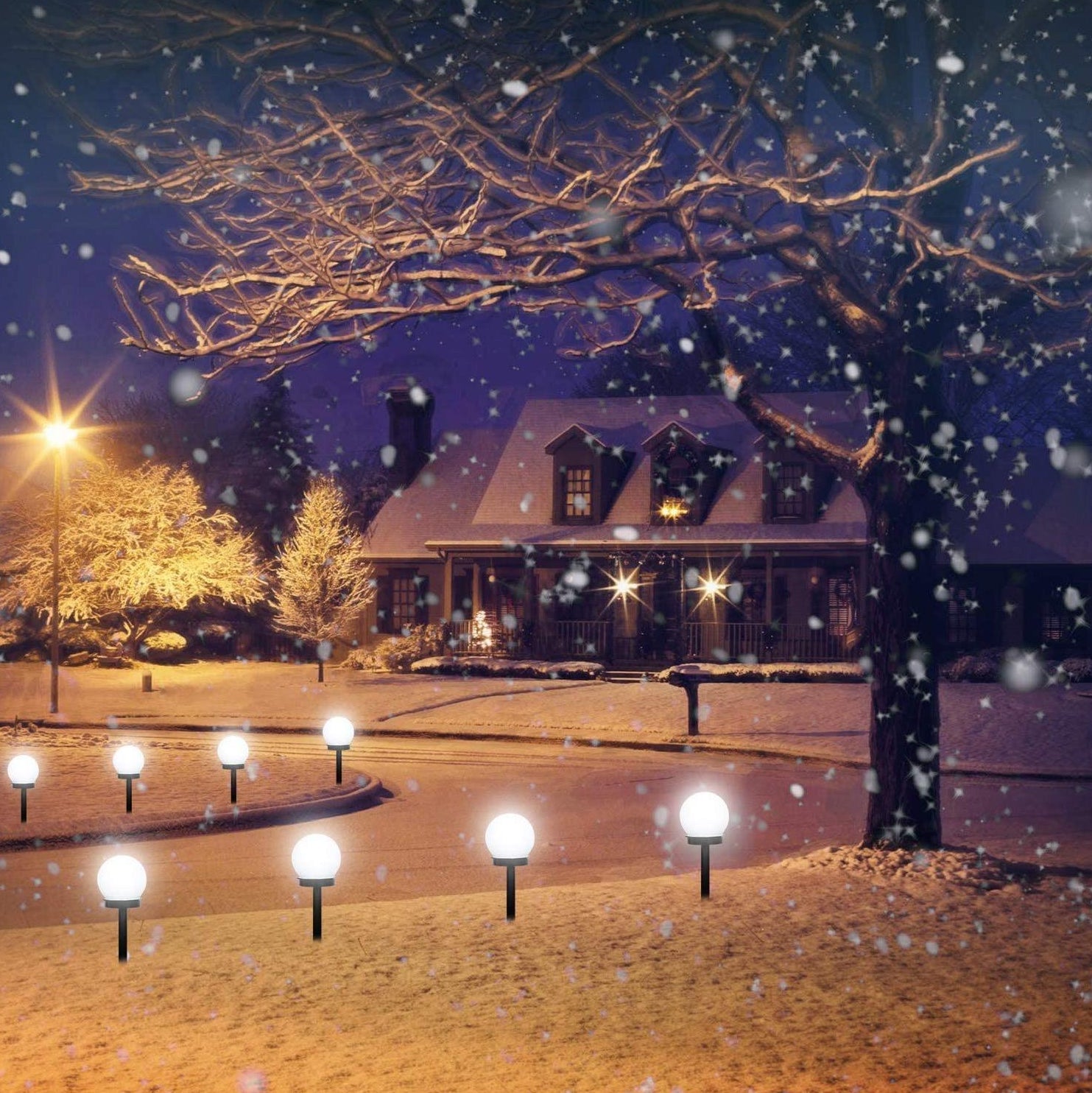 Solara Outdoor Solar Garden Lights – Waterproof LED Globe Illumination 1