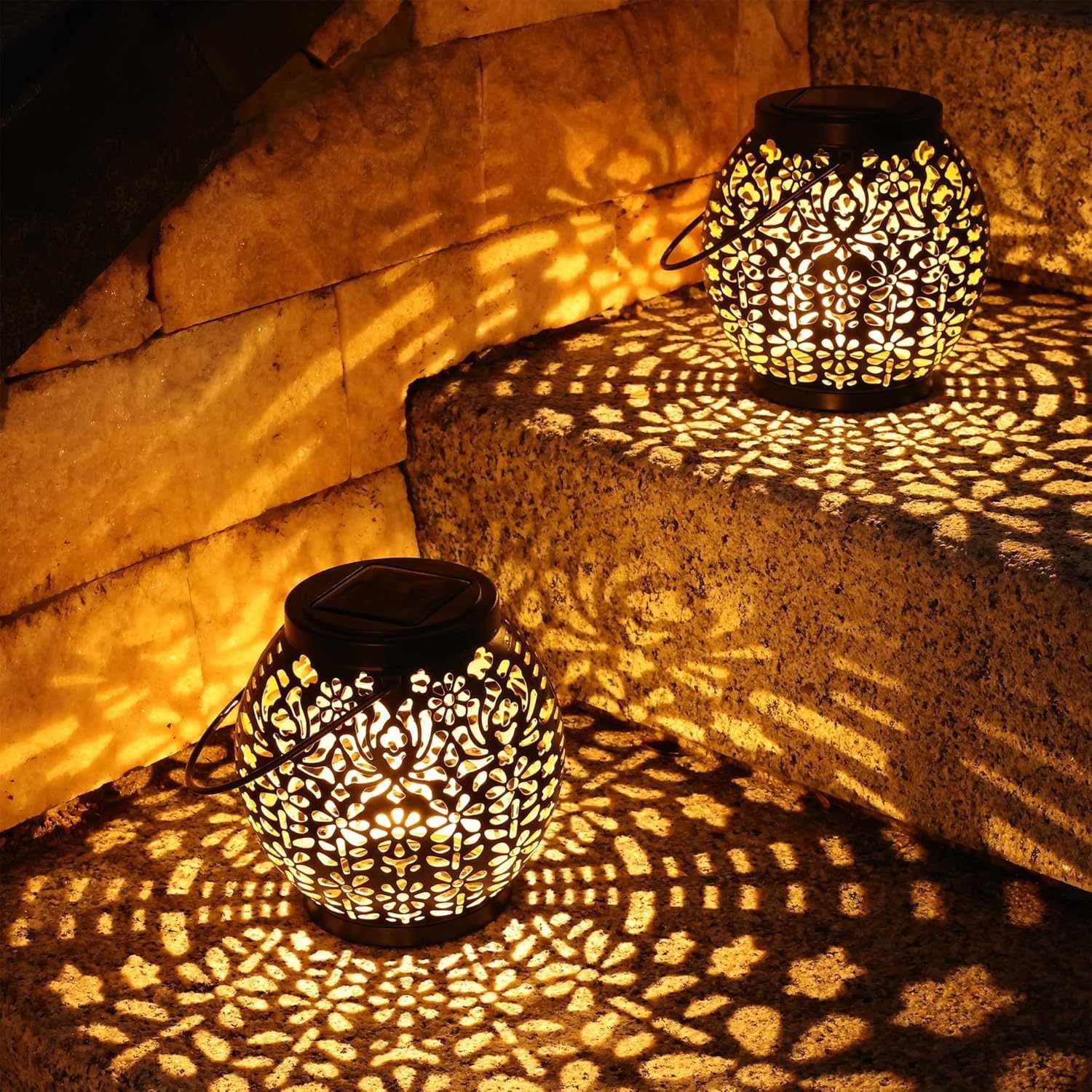 Solaris Outdoor Solar Lanterns – IP65 Waterproof Design for Cozy Garden Ambiance 0