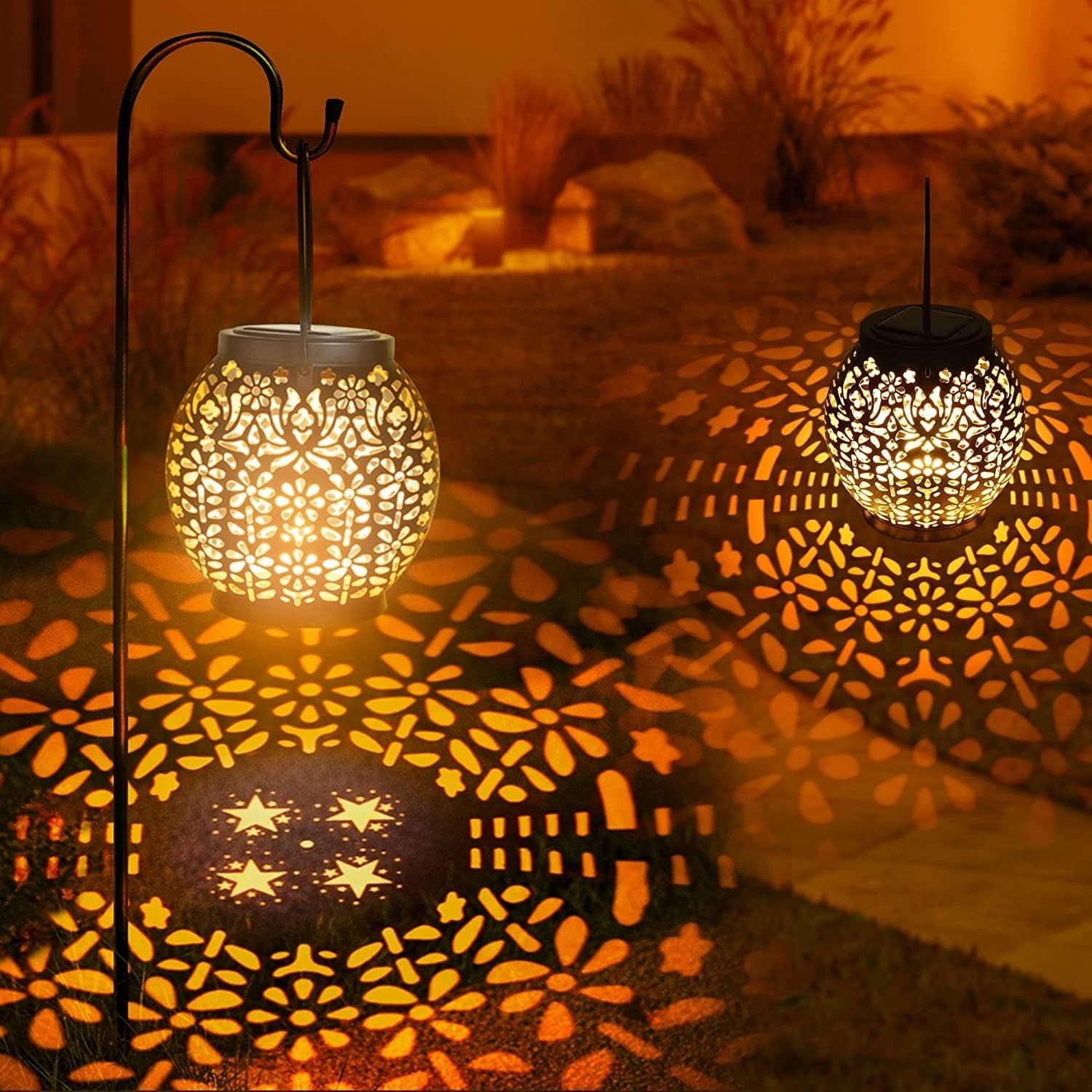Solaris Outdoor Solar Lanterns – IP65 Waterproof Design for Cozy Garden Ambiance 1