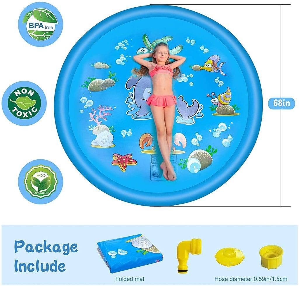 Spero Kids' Outdoor Splash Pad – Adjustable Sprinkler for Safe Water Play 2