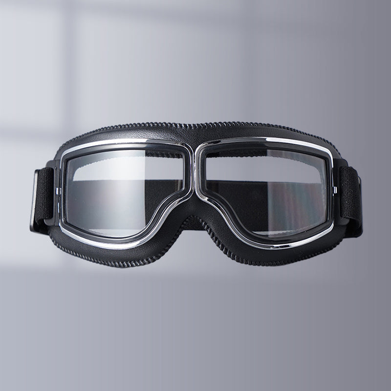 Vero Vintage Motorcycle Goggles OTG – Durable Leather for Ultimate Comfort 0
