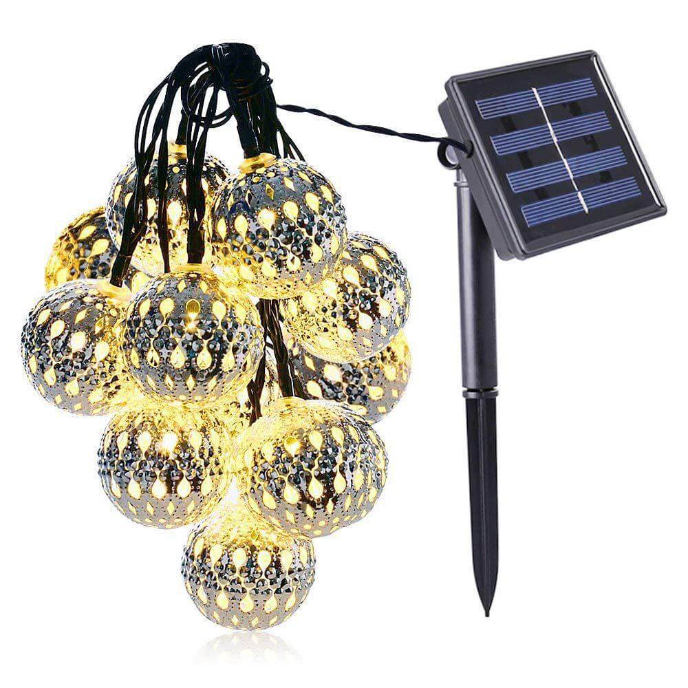 Viora Outdoor Solar String Lights – Vintage LED Globe Design for Patios 1
