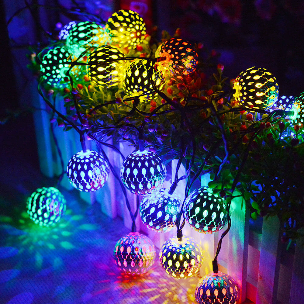 Viora Outdoor Solar String Lights – Vintage LED Globe Design for Patios 7
