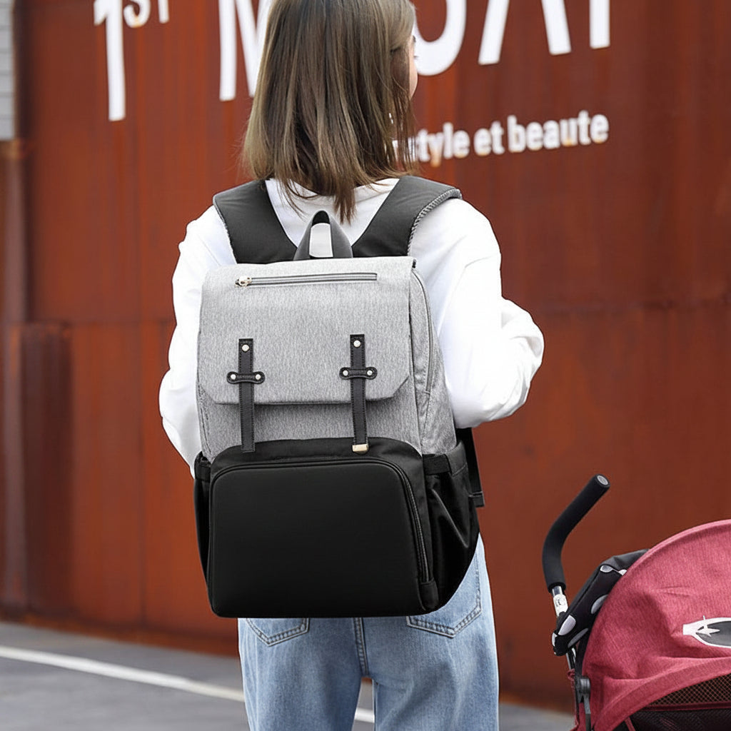 Zenith Baby Diaper Bag Backpack – Spacious Waterproof Organizer with Insulated Pockets 0