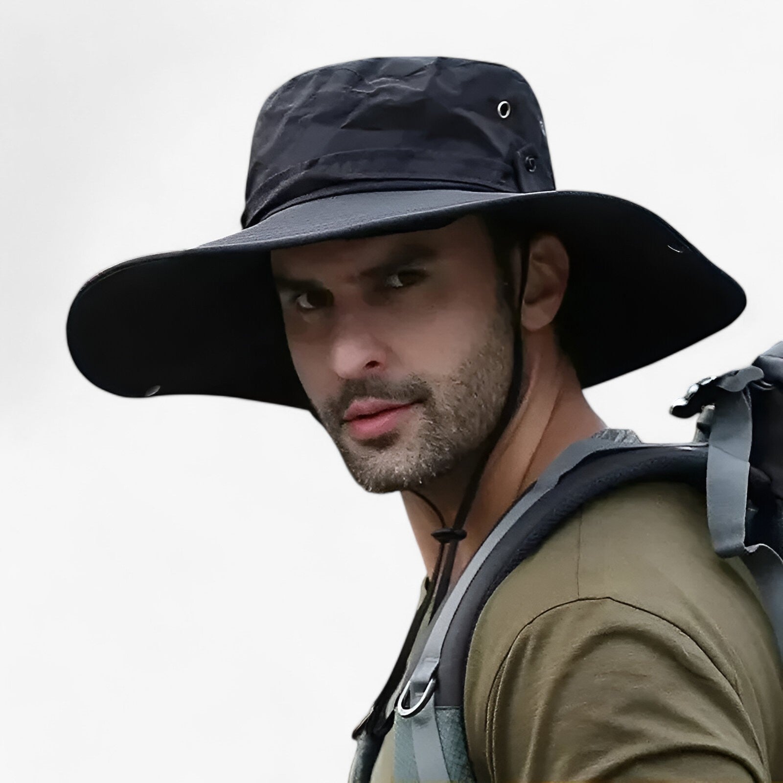 Zylo Men's Outdoor UV Protection Hat – Lightweight Breathable Cap for Hiking and Fishing 0