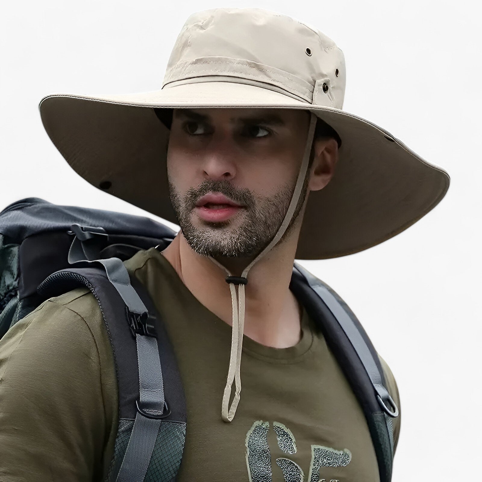 Zylo Men's Outdoor UV Protection Hat – Lightweight Breathable Cap for Hiking and Fishing 1