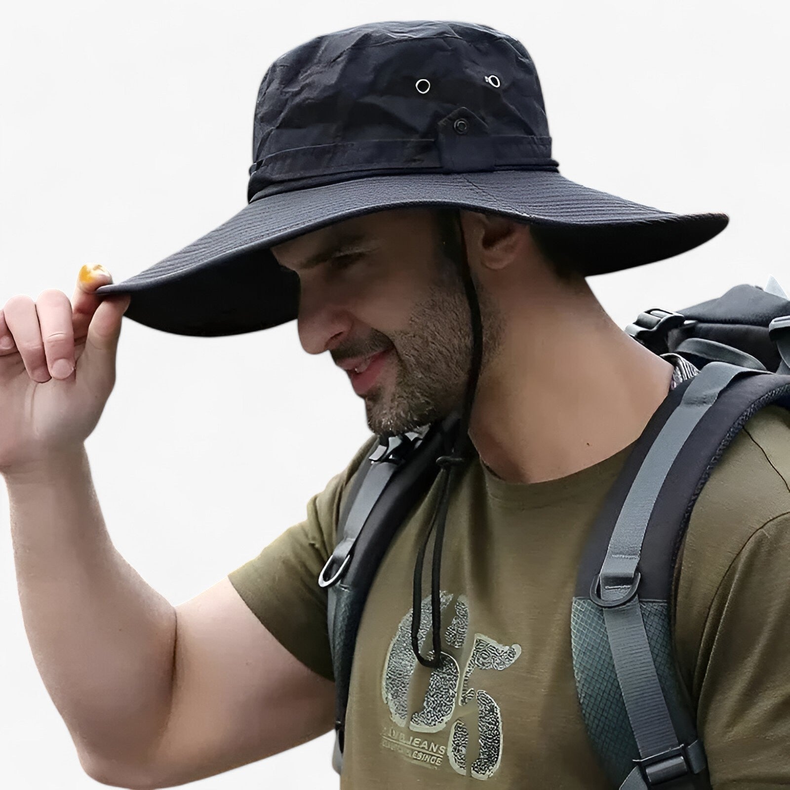 Zylo Men's Outdoor UV Protection Hat – Lightweight Breathable Cap for Hiking and Fishing 2